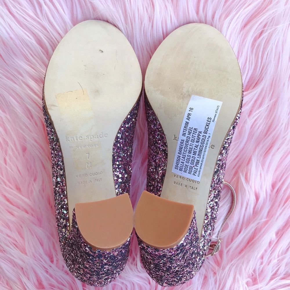 ✨Kate Spade Baneera Pink Glitter Heels✨ - Picture 5 of 8